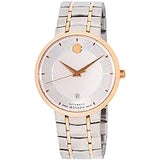 Movado 1881 Automatic Silver Dial Two Tone Steel Strap Watch For Men - 607063 Buy Now By Movado