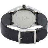Calvin Klein Minimal Diamonds Black Dial Black Leather Strap Watch for Men - K3M211CS Buy Now By Calvin Klein