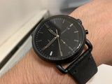 Fossil Commuter Black Dial Black Leather Strap Watch for for Men - FS5504 Buy Now By Fossil