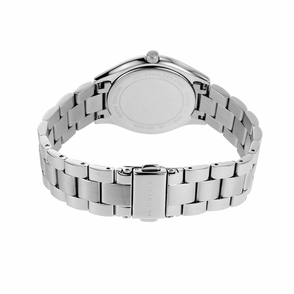 Michael Kors Mini Slim Runway Silver Dial Silver Steel Strap Watch for Women - MK3514 Buy Now By Michael Kors