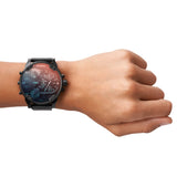 Diesel Mr Daddy 2.0 Chronograph Black Dial Black Steel Strap Watch For Men - DZ7395 Buy Now By Diesel