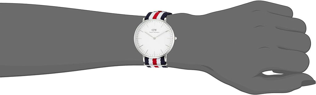 Daniel Wellington Classic Canterbury White Dial Two Tone NATO Strap Watch For Women - DW00100051 Buy Now By Daniel Wellington