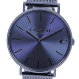 Coach Charles Blue Dial Blue Mesh Bracelet Watch for Men - 14602146 Buy Now By Coach