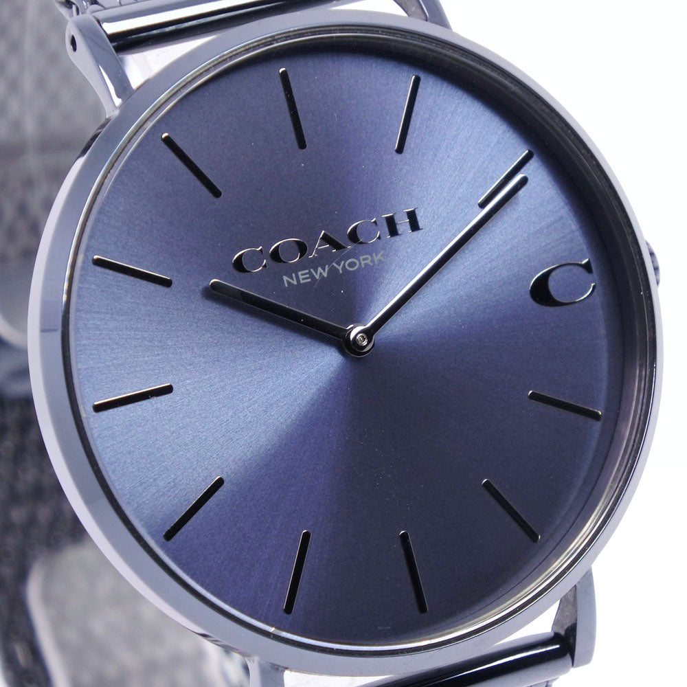 Coach Charles Blue Dial Blue Mesh Bracelet Watch for Men - 14602146 Buy Now By Coach