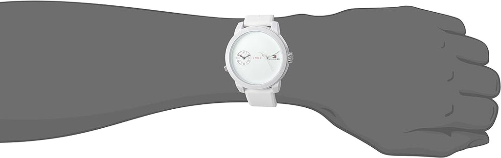Tommy Hilfiger Denim White Dial White Rubber Strap Watch for Men - 1791324 Buy Now By Tommy Hilfiger