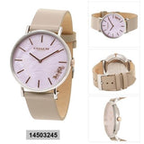 Coach Perry Mother of Pearl Dial Light Grey Leather Strap Watch for Women - 14503245 Buy Now By Coach