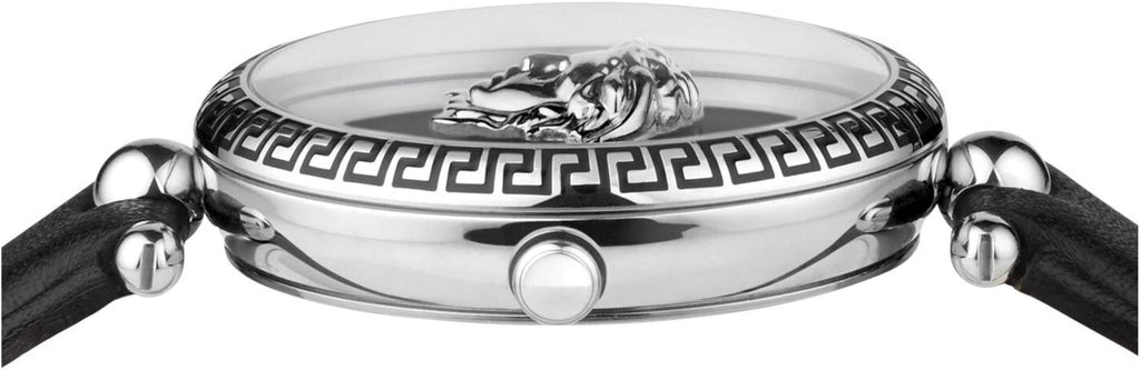 Versace Palazzo Empire Black Dial Black Leather Strap Watch for Women - VCO060017 Buy Now By Versace