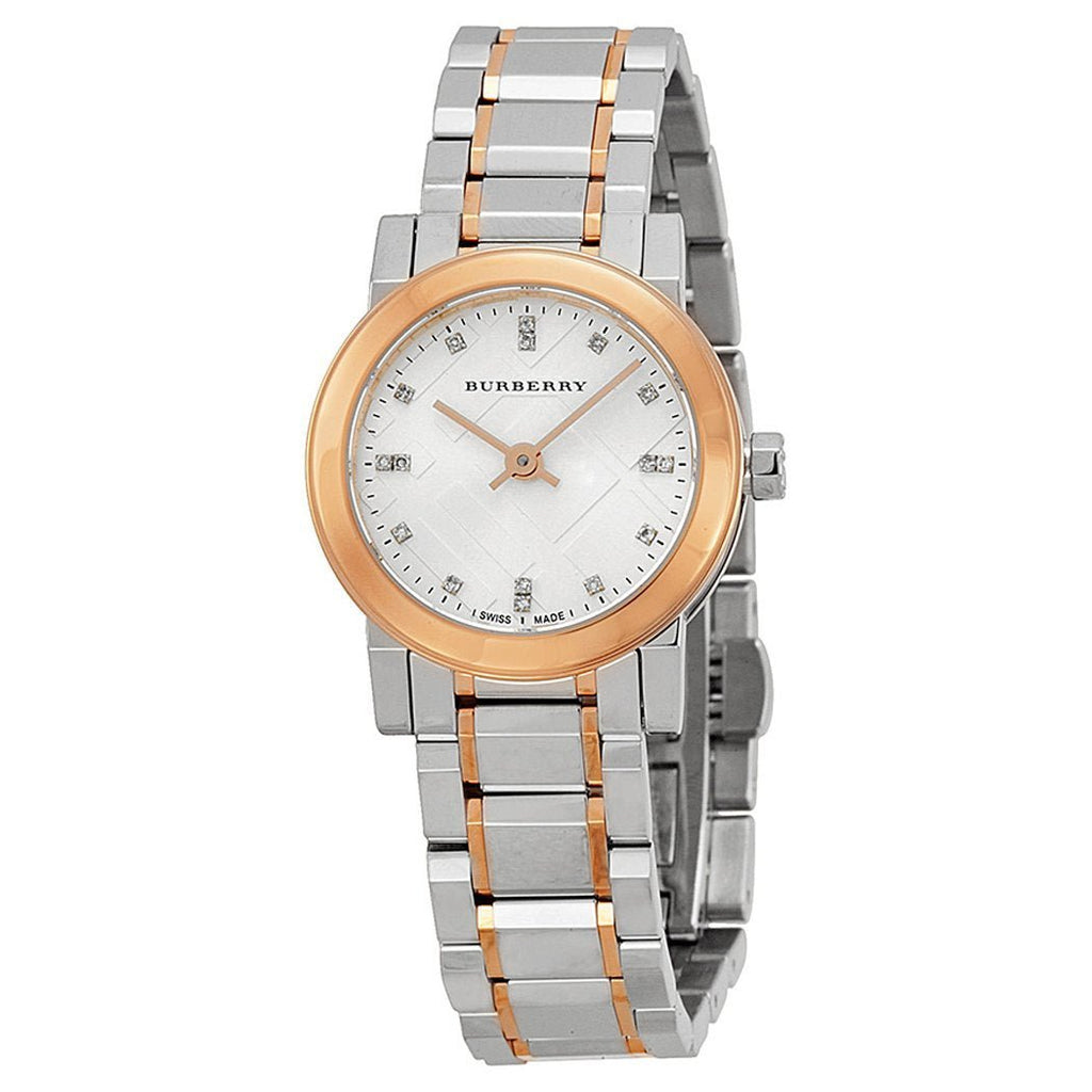 Burberry The City Silver Dial Two Tone Steel Strap Watch for Women - BU9214 Buy Now By Burberry