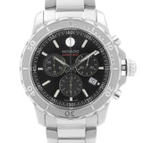 Movado Series 800 Chronograph Black Dial Silver Steel Strap Watch For Men - 2600110 Buy Now By Movado