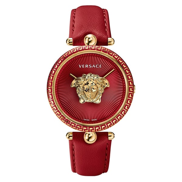Versace Palazzo Empire Red Dial Red Leather Strap Watch for Women - VCO120017 Buy Now By Versace