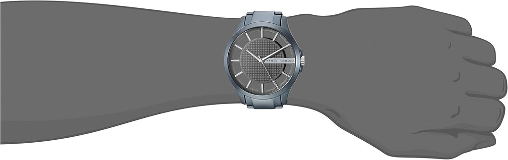 Armani Exchange Hampton Skeleton Grey Dial Blue Steel Strap Watch For Men - AX2401 Buy Now By Armani Exchange