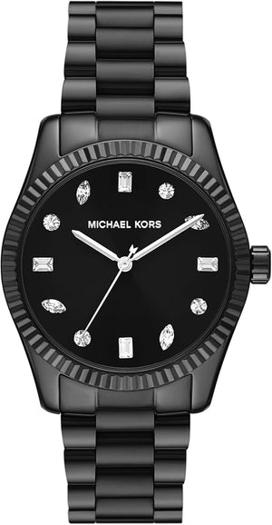 Michael Kors Lexington Lux Black Dial Black Steel Strap Watch For Women - MK7442 Buy Now By Michael Kors