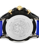 Versace Icon Active Chronograph Black Dial Blue Rubber Strap Watch For Men VEZ700521 Buy Now By Versace