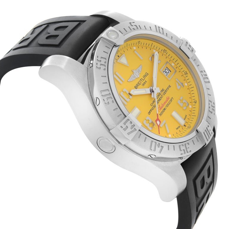 Breitling Avenger II Seawolf Yellow Dial Mens Watch - A1733110/I519/153S Buy Now By Breitling