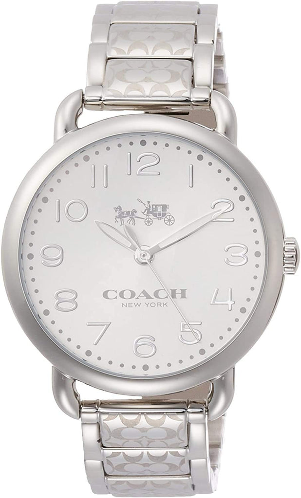 Coach Delancey White Dial Silver Steel Strap Watch for Women - 14502495 Buy Now By Coach