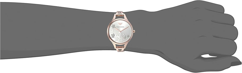 Emporio Armani Aurora Quartz Silver Dial Gold Steel Strap Watch For Women - AR11108 Buy Now By Emporio Armani