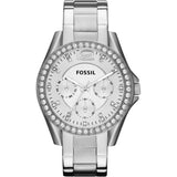 Fossil Riley Multifunction Silver Dial Silver Steel Strap Watch for Women - ES3202 Buy Now By Fossil