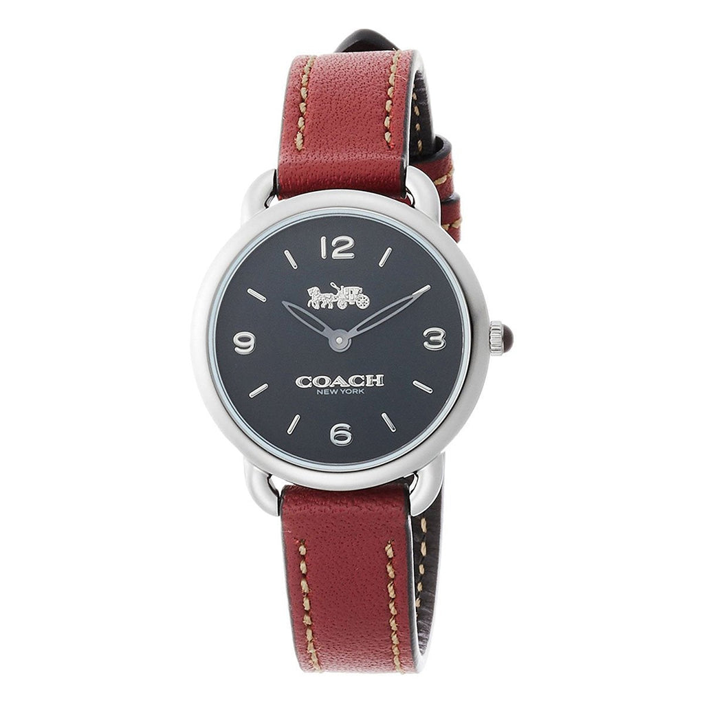 Coach Delancey Black Dial Brown Leather Strap Watch for Women - 14502792 Buy Now By Coach