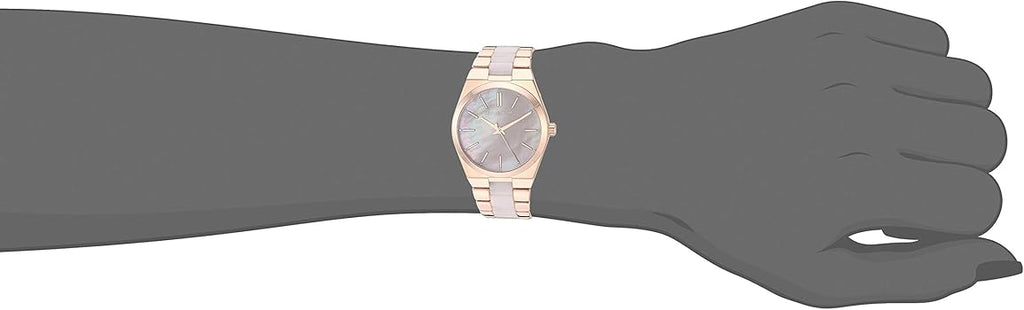 Michael Kors Channing Quartz Mother of Pearl Pink Dial Two Tone Steel Strap Watch For Women - MK6652 Buy Now By Michael Kors