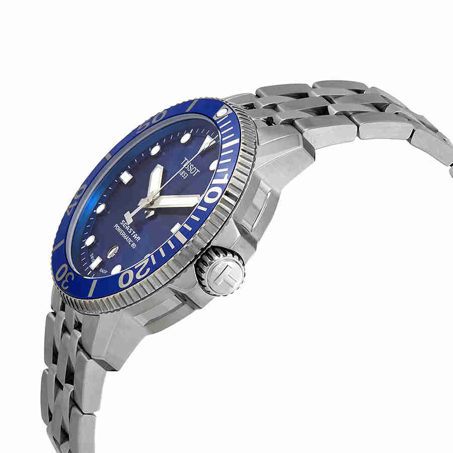 Tissot Seastar 1000 Powermatic 80 Blue Dial Silver Steel Strap Watch For Men - T120.407.11.041.00 Buy Now By Tissot
