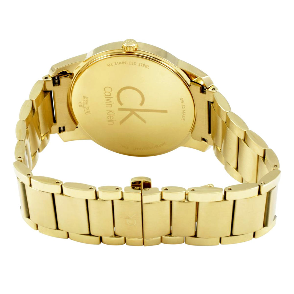Calvin Klein City Silver Dial Gold Steel Strap Watch for Men - K2G21546 Buy Now By Calvin Klein