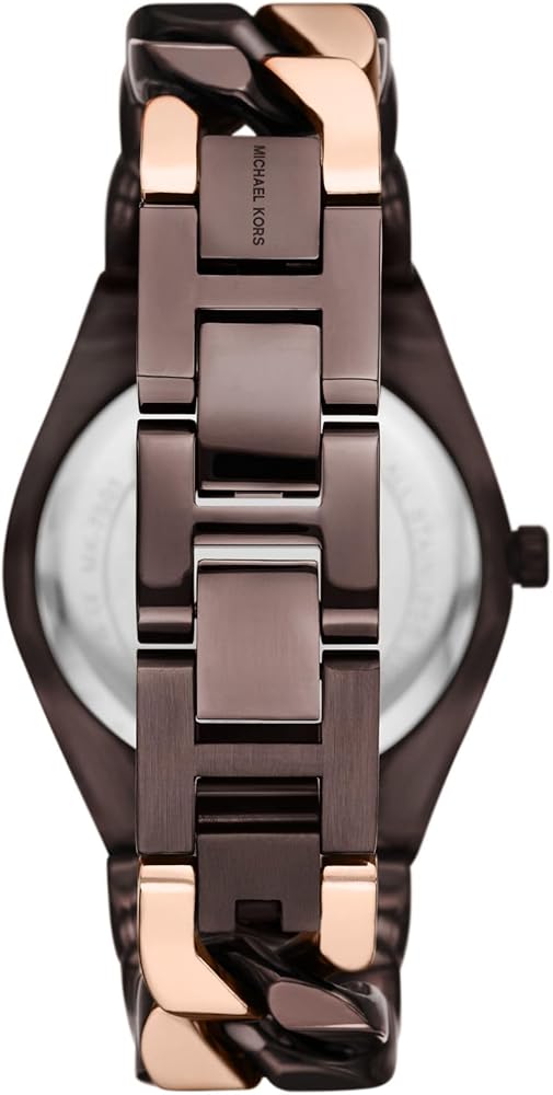Michael Kors Lennox Analog Brown Dial Two Tone Steel Strap Watch for Women - MK7501 Buy Now By Michael Kors