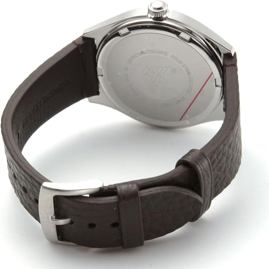 Emporio Armani Dress Quartz White Dial Brown Leather Strap Watch For Men - AR1999 Buy Now By Emporio Armani