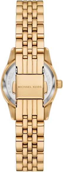 Michael Kors Lexington Three-Hand Blue Dial Gold Steel Strap Watch for Women - MK4802 Buy Now By Michael Kors
