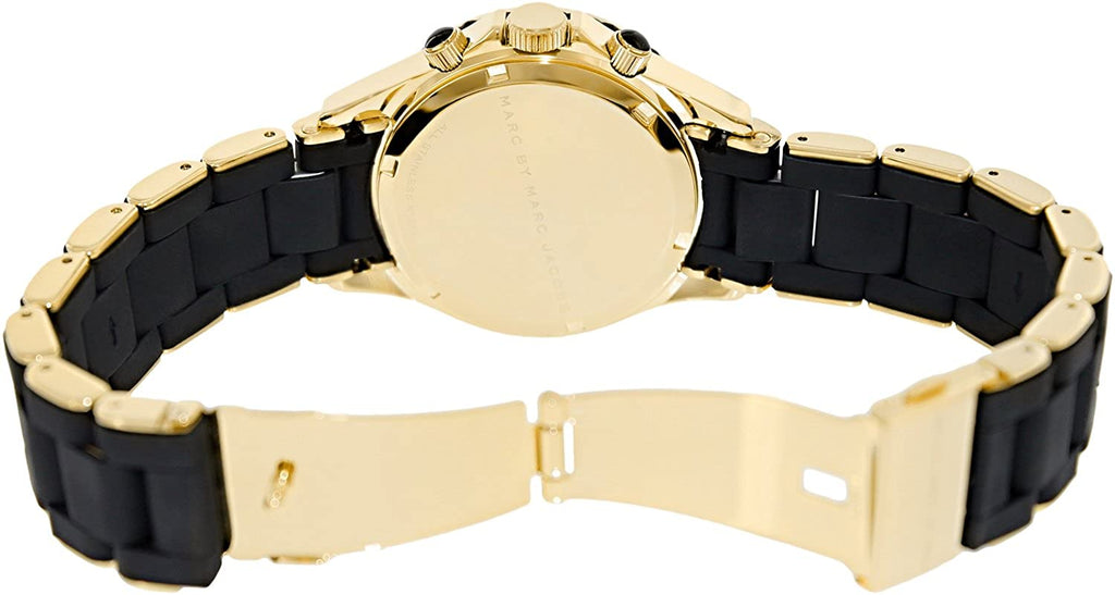 Marc Jacobs Rock Chronograph Black Dial Black Silicone Strap Watch for Women - MBM2598 Buy Now By Marc Jacobs