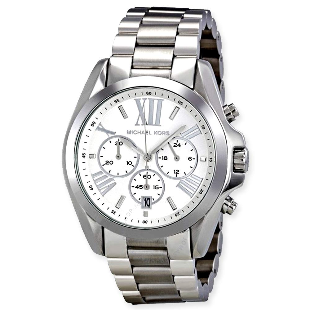 Michael Kors Bradshaw Silver Dial Silver Steel Strap Watch for Men - MK5535 Buy Now By Michael Kors