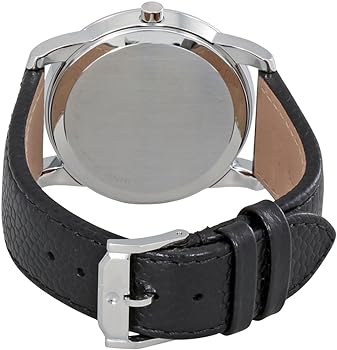 Movado Museum Blue Dial Black Leather Strap Watch For Men - 607013 Buy Now By Movado