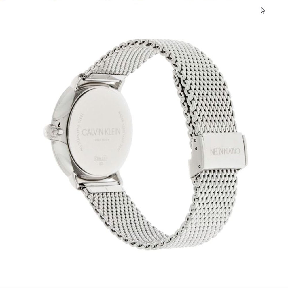 Calvin Klein White Dial Silver Mesh Bracelet Watch for Women - K8M21126 Buy Now By Calvin Klein