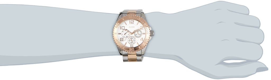 Guess BFF Multifunction Silver Dial Two Tone Steel Strap Watch for Women - W0231L5 Buy Now By Guess