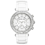 Michael Kors Parker White Dial White Leather Strap Watch for Women - MK5848 Buy Now By Michael Kors
