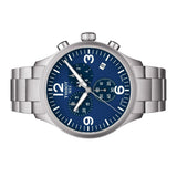 Tissot T Sport Chrono XL Chronograph Blue Dial Silver Steel Strap Watch For Men - T116.617.11.047.00 Buy Now By Tissot