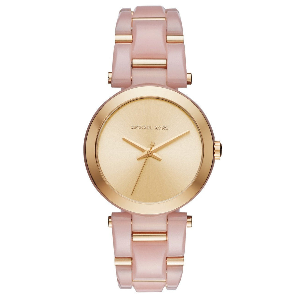 Michael Kors Delray Rose Gold Dial Pink Steel Strap Watch for Women - MK4316 Buy Now By Michael Kors