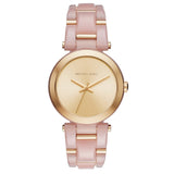 Michael Kors Delray Rose Gold Dial Pink Steel Strap Watch for Women - MK4316 Buy Now By Michael Kors