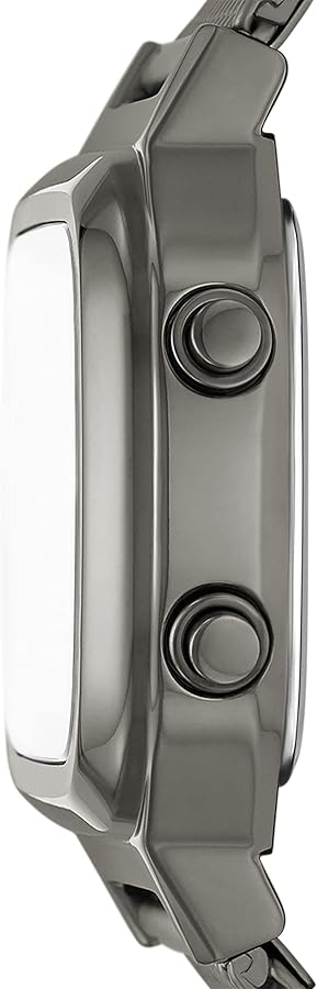 Fossil Retro Digital Purple Dial Grey Mesh Strap Watch for Men - FS5888 Buy Now By Fossil