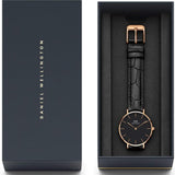 Daniel Wellington Classic Petite Reading Black Dial Black Leather Strap Watch For Women - DW00100167 Buy Now By Daniel Wellington