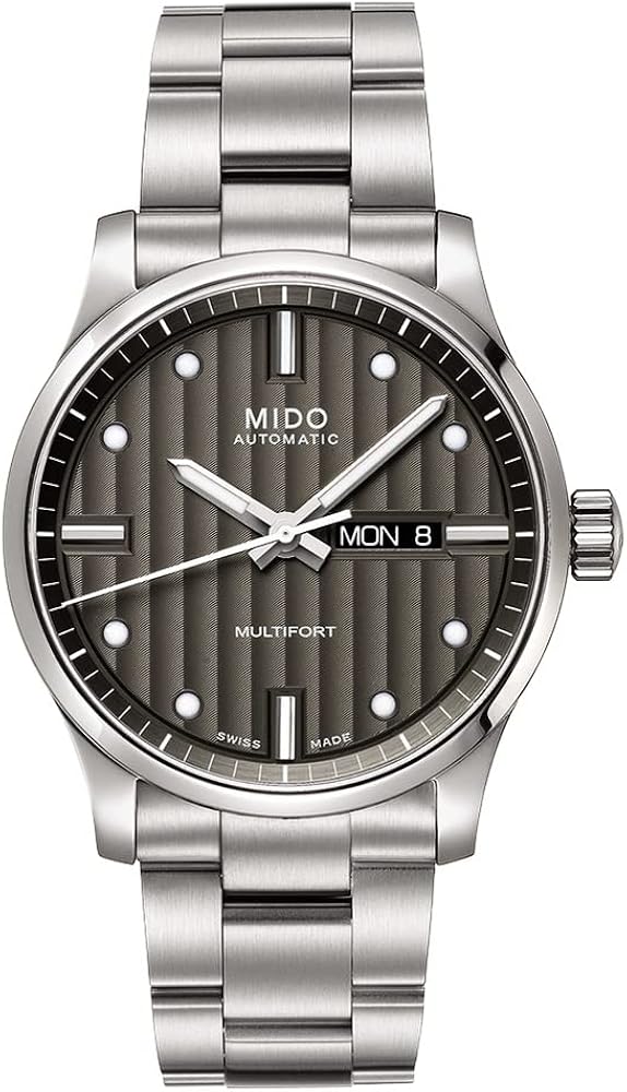Mido Multifort Automatic Gray Dial Silver Steel Strap Watch For Men - M005.430.11.061.80 Buy Now By Mido