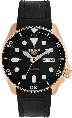 Seiko 5 Sport SKX Automatic Black Dial Black Silicone Strap Watch For Men - SRPD76K1 Buy Now By Seiko