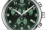 Tissot Chrono XL Classic Green Dial Silver Steel Strap Watch for Men - T116.617.11.092.00 Buy Now By Tissot