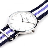 Daniel Wellington Classic Trinity White Dial Three Tone Nylon Strap Watch For Women - 0609DW Buy Now By Daniel Wellington