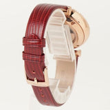 Emporio Armani Meccanico Automatic Silver Dial Burgundy Leather Strap Watch For Women - AR60044 Buy Now By Emporio Armani