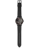 Emporio Armani Meccanico Skeleton Black Dial Black Leather Strap Watch For Men - AR60046 Buy Now By Emporio Armani