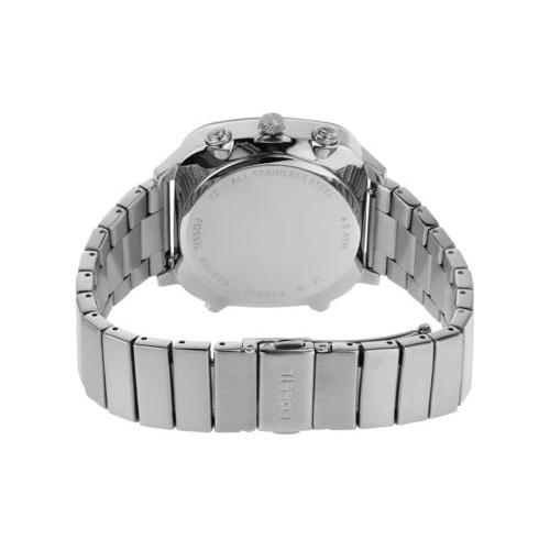 Fossil Retro Analog-Digital Black Dial Silver Steel Strap Watch for Men - FS5890 Buy Now By Fossil