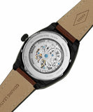 Fossil Everett Automatic Analog Black Dial Brown Leather Strap Watch for Men - ME3207 Buy Now By Fossil