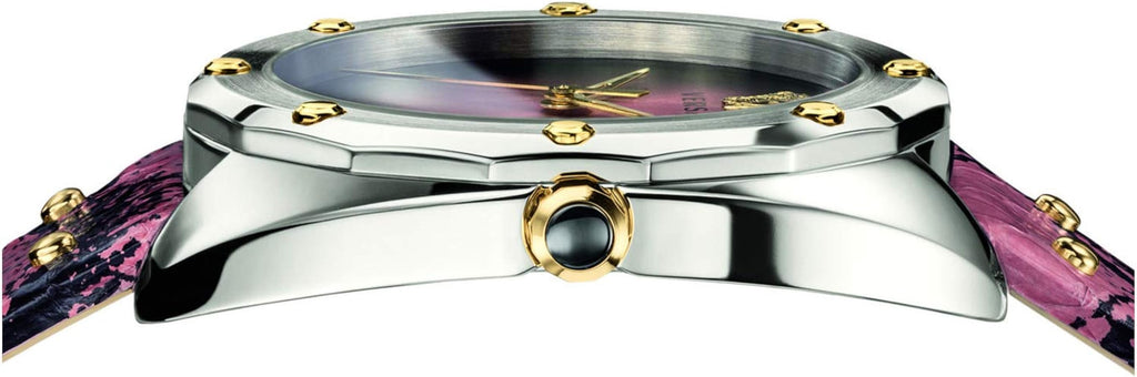 Versace Shadov Pink Dial Pink Leather Strap Watch for Women - VEBM00818 Buy Now By Versace