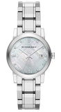 Burberry The City Diamonds Silver Dial Silver Steel Strap Watch for Women - BU9125 Buy Now By Burberry