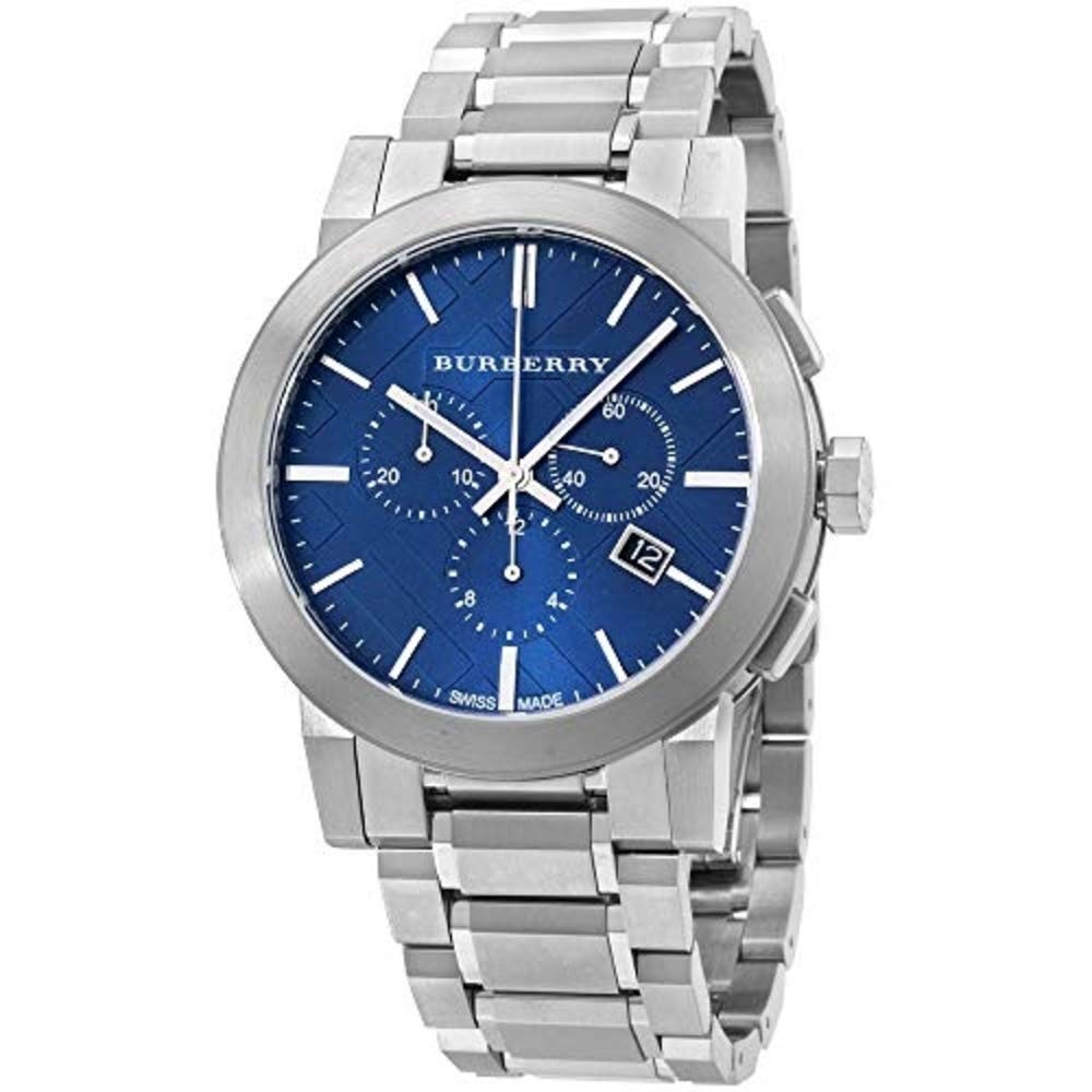 Burberry The City Blue Dial Silver Steel Strap Watch for Men - BU9363 Buy Now By Burberry